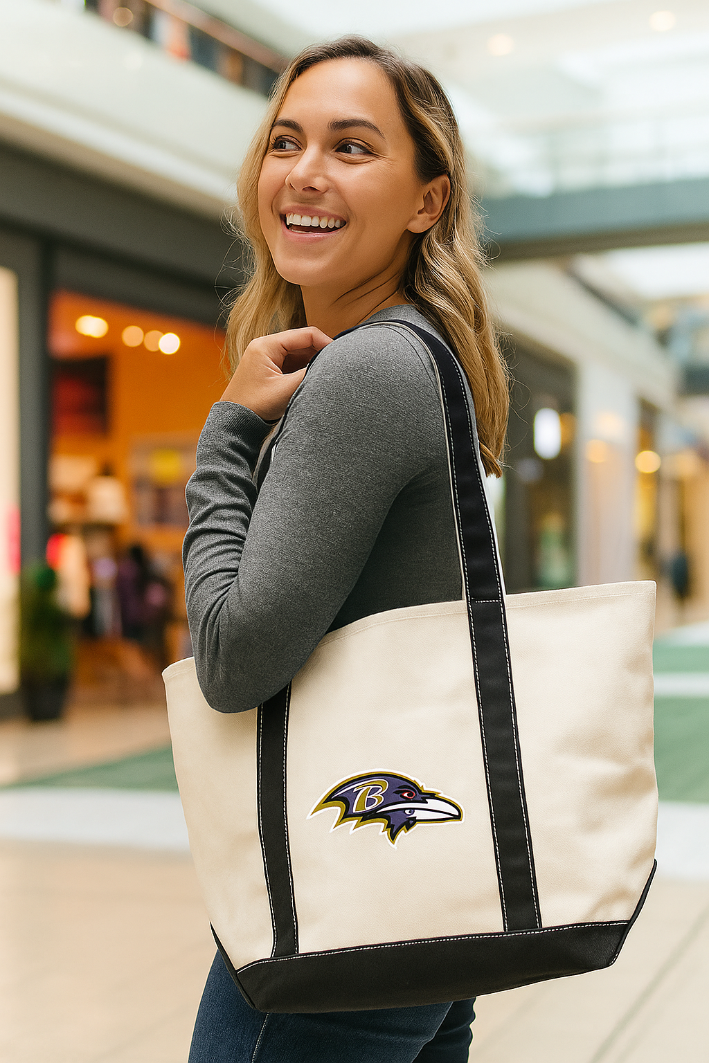 Baltimore Ravens Canvas Tote Bag – (UK Stock) - UKASSNI