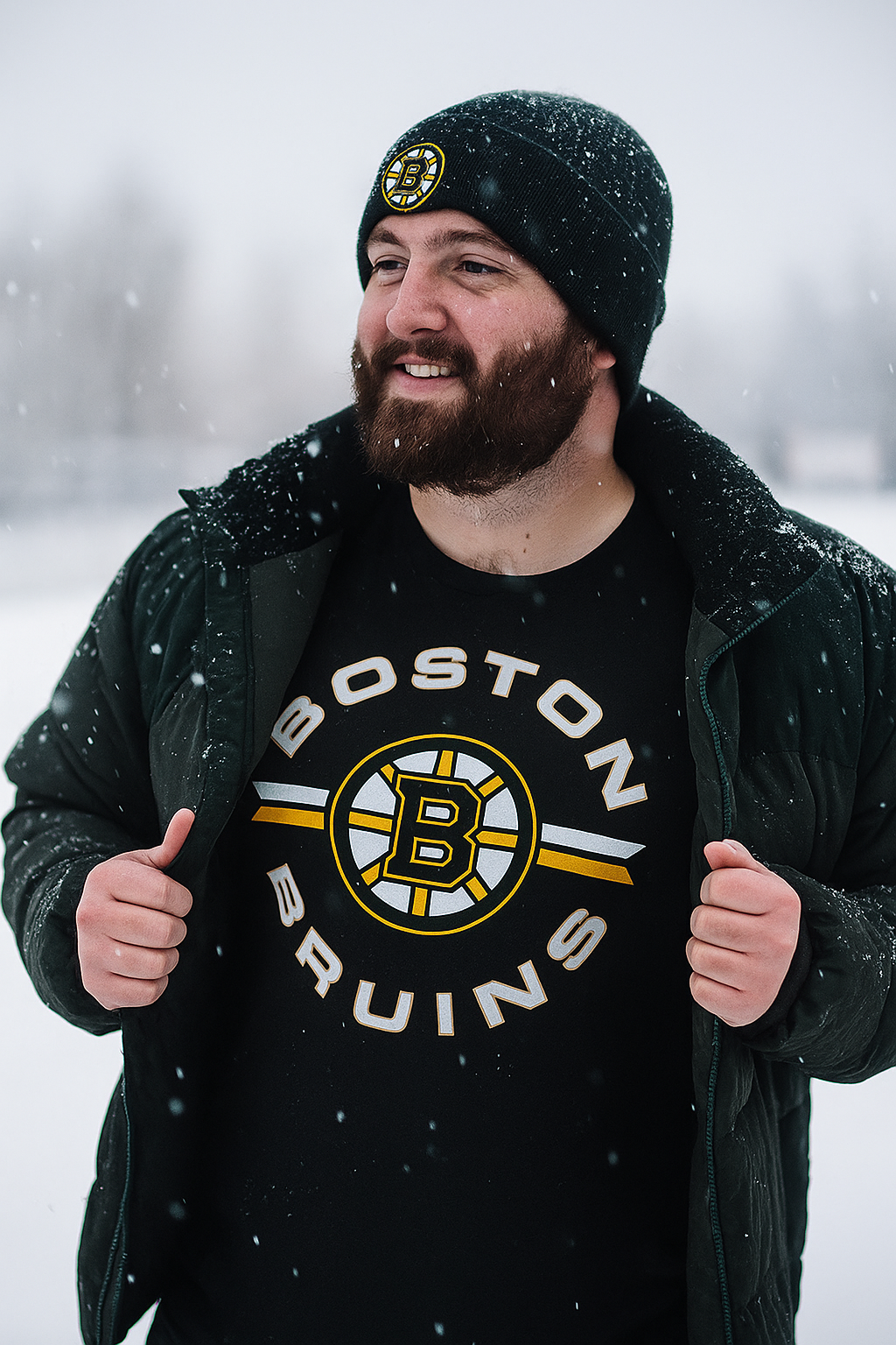 Boston Bruins NHL UK Large '47 Assist Super Rival T-Shirt - Black - UKASSNI