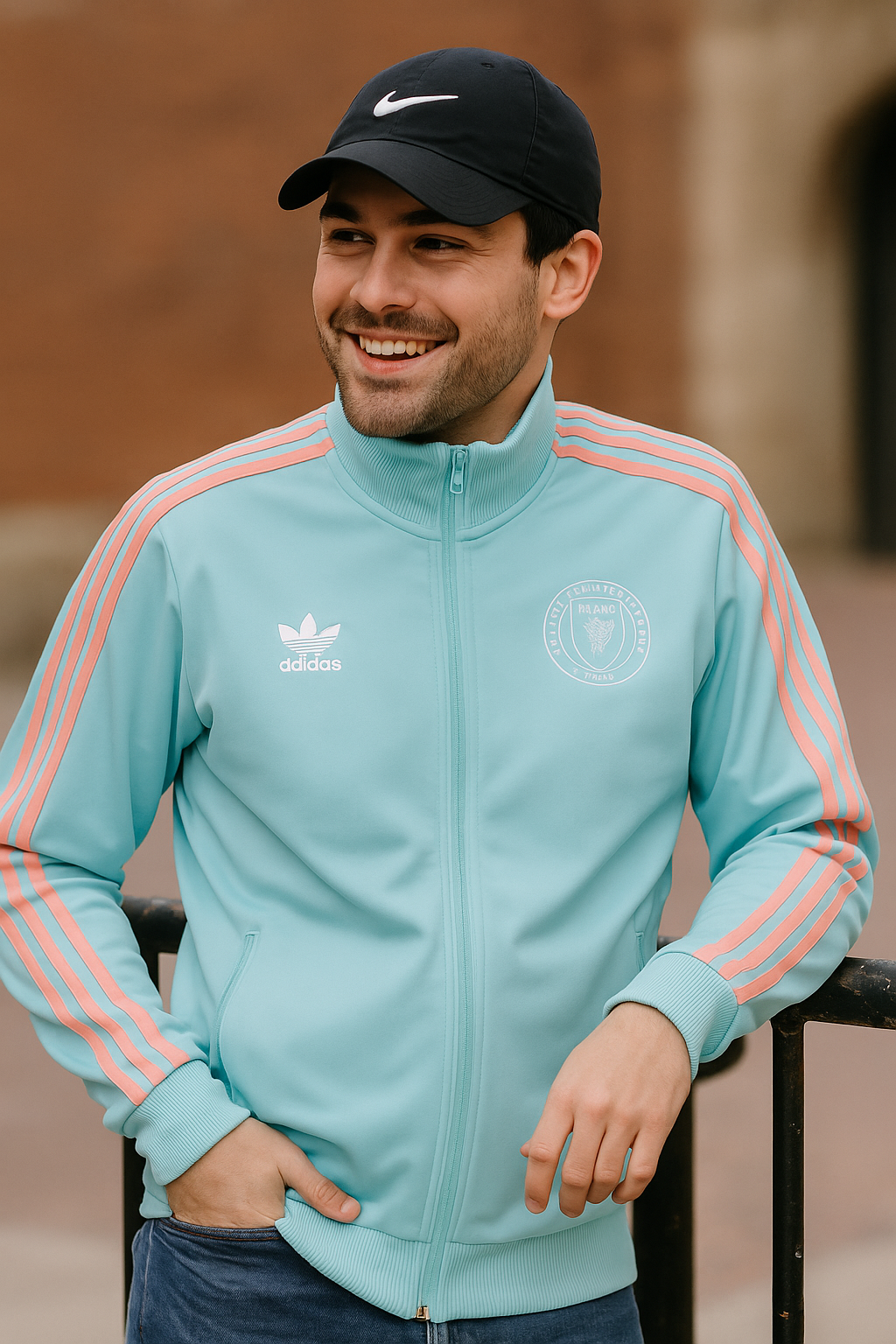 Inter Miami CF MLS adidas Originals 2024 Anthem Full‑Zip Jacket – Aqua (UK Stock) - UKASSNI