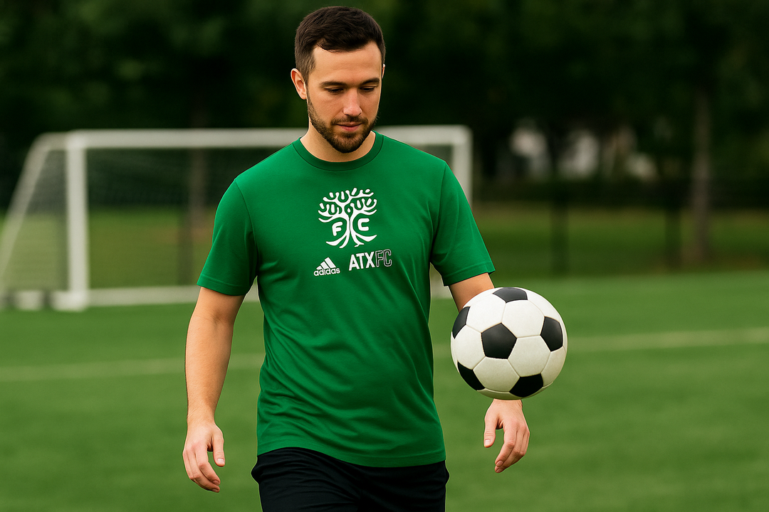Austin FC MLS Large UK adidas Icon T-Shirt – Green (UK Stock) - UKASSNI