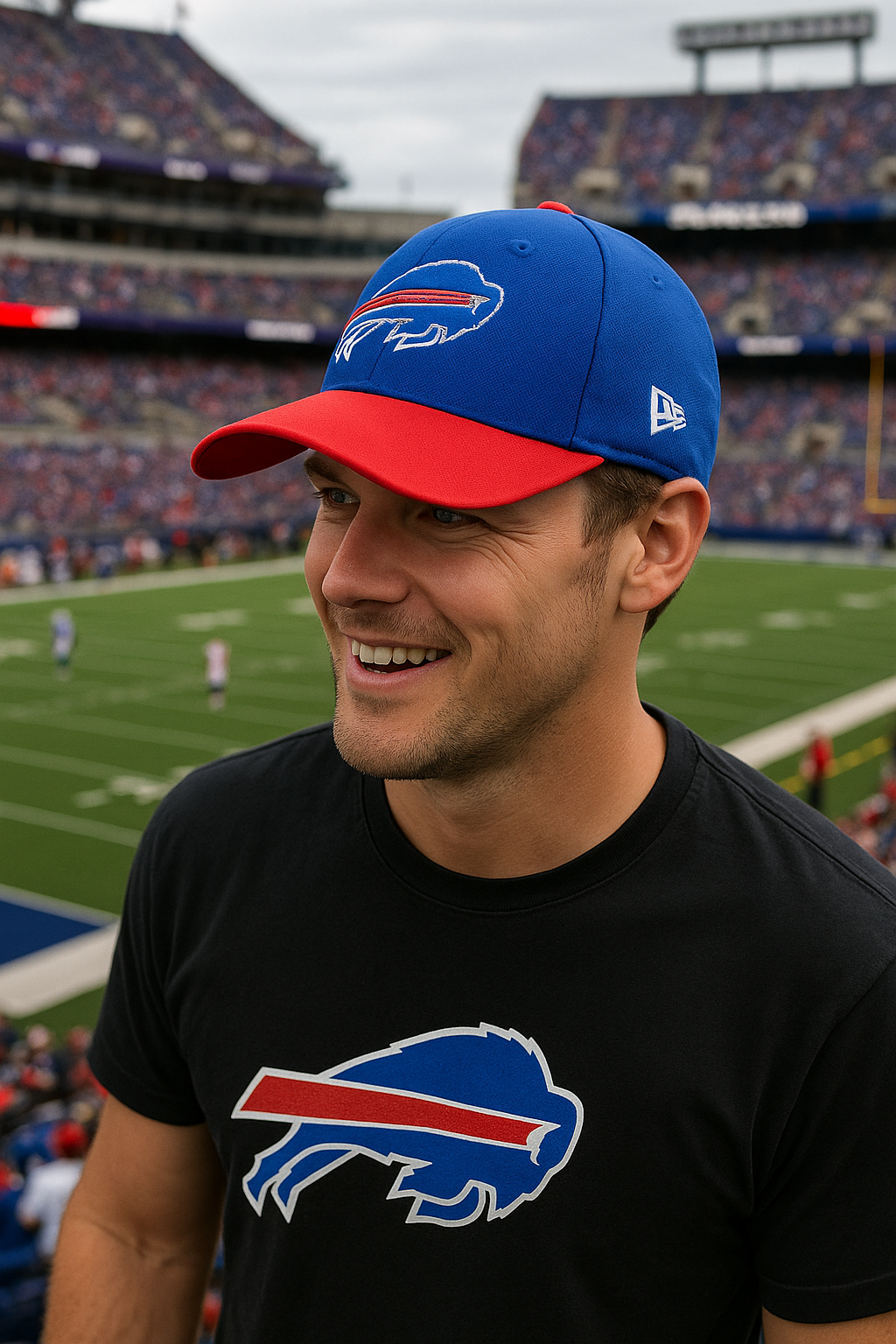 Buffalo Bills NFL UK New Era The League 9FORTY Adjustable Hat - Royal (UK Stock) - UKASSNI