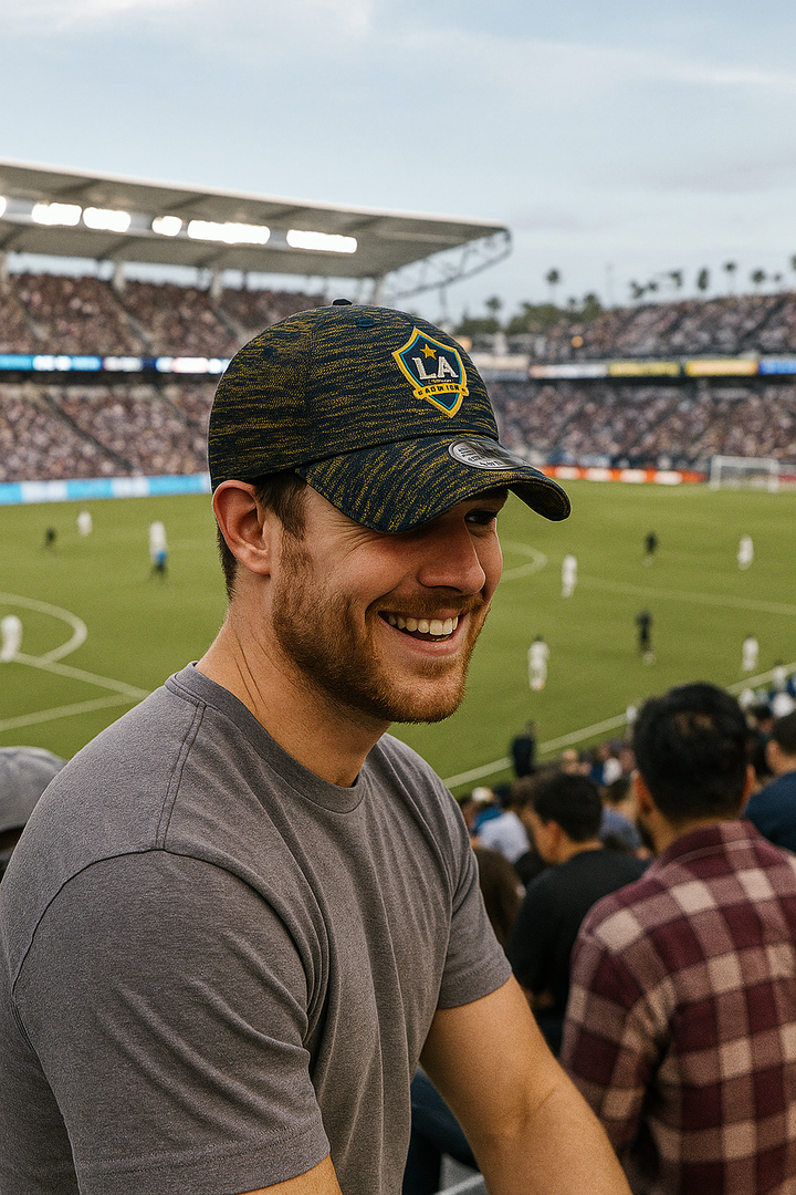 LA Galaxy MLS UK New Era On-Field Collection 9TWENTY Adjustable Hat – Navy (UK Stock) - UKASSNI