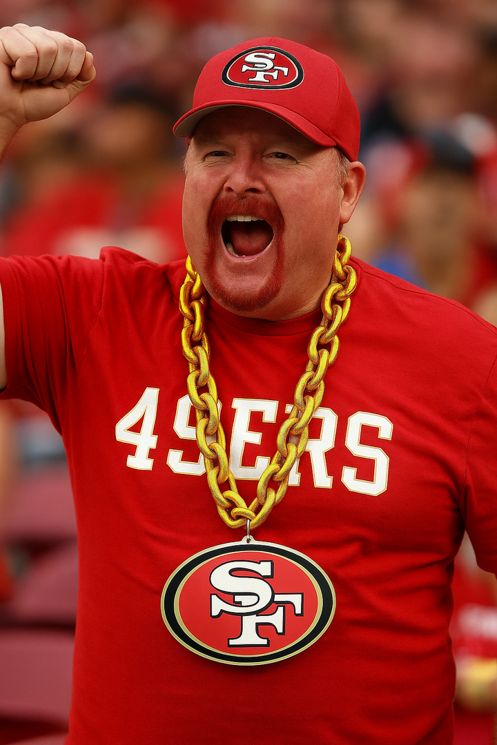 San Francisco 49ers NFL UK Logo FanFave Fan Chain (UK Stock) - UKASSNI