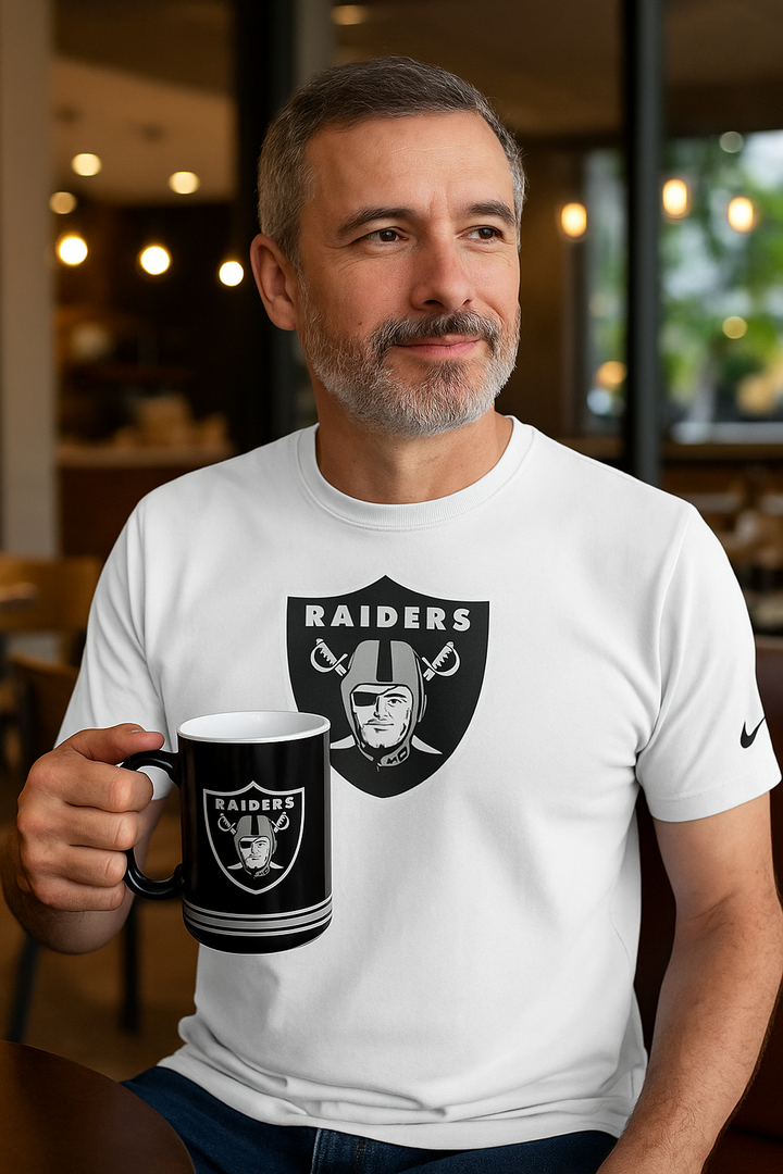 Las Vegas Raiders NFL 14oz Relief Mug (UK Stock) - UKASSNI