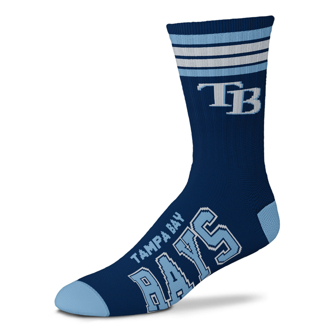 Tampa Bay Rays UK 4 Stripe Deuce Socks - Large - UKASSNI