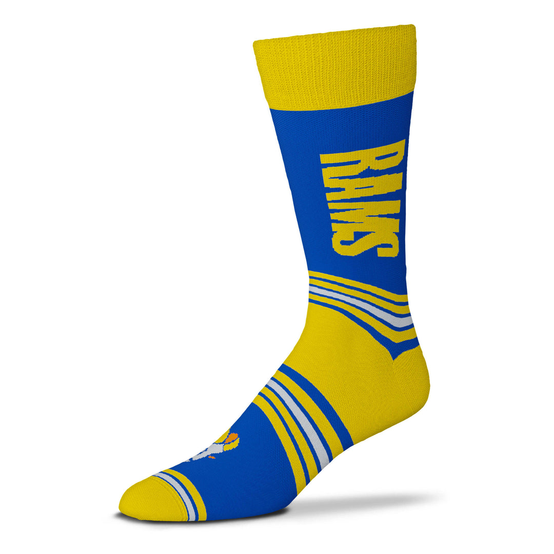 Los Angeles Rams NFL UK Bare Feet Go Team Socks OSFM (UK Stock) - UKASSNI