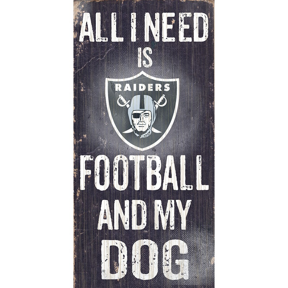 Las Vegas Raiders Sports and My Dog Wooden Sign - UKASSNI