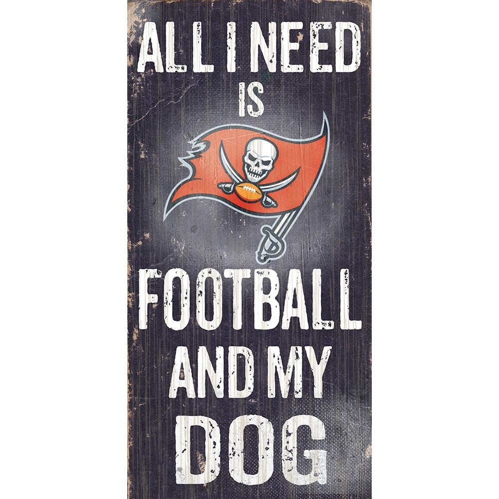 Tampa Bay Buccaneers Sports and My Dog Wooden Sign - UKASSNI