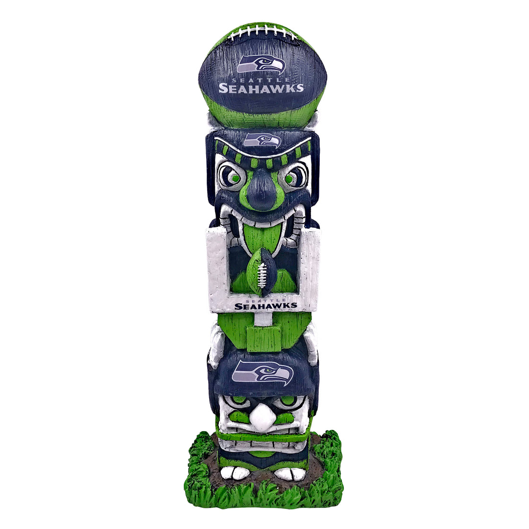 Seattle Seahawks 16″ Tiki Face Totem Pole Figurine – (UK Stock)