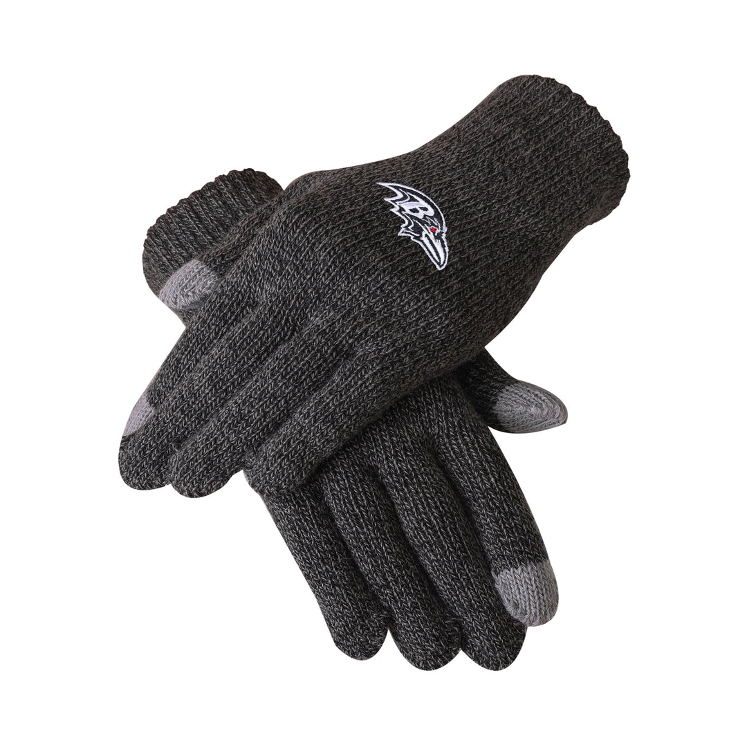 Baltimore Ravens Charcoal Gray Knit Glove - UKASSNI