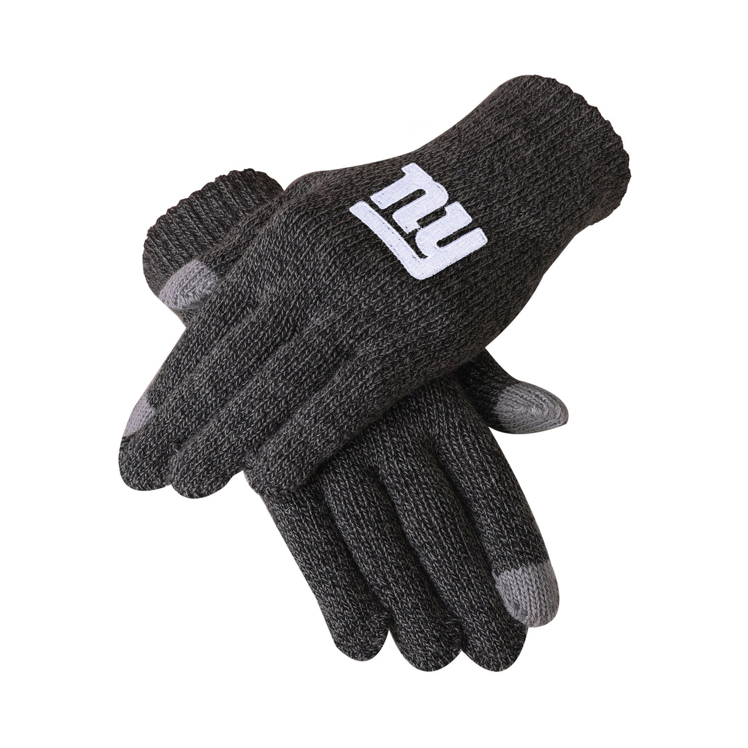 New York Giants New York Giants Charcoal Gray Knit Glove - UKASSNI