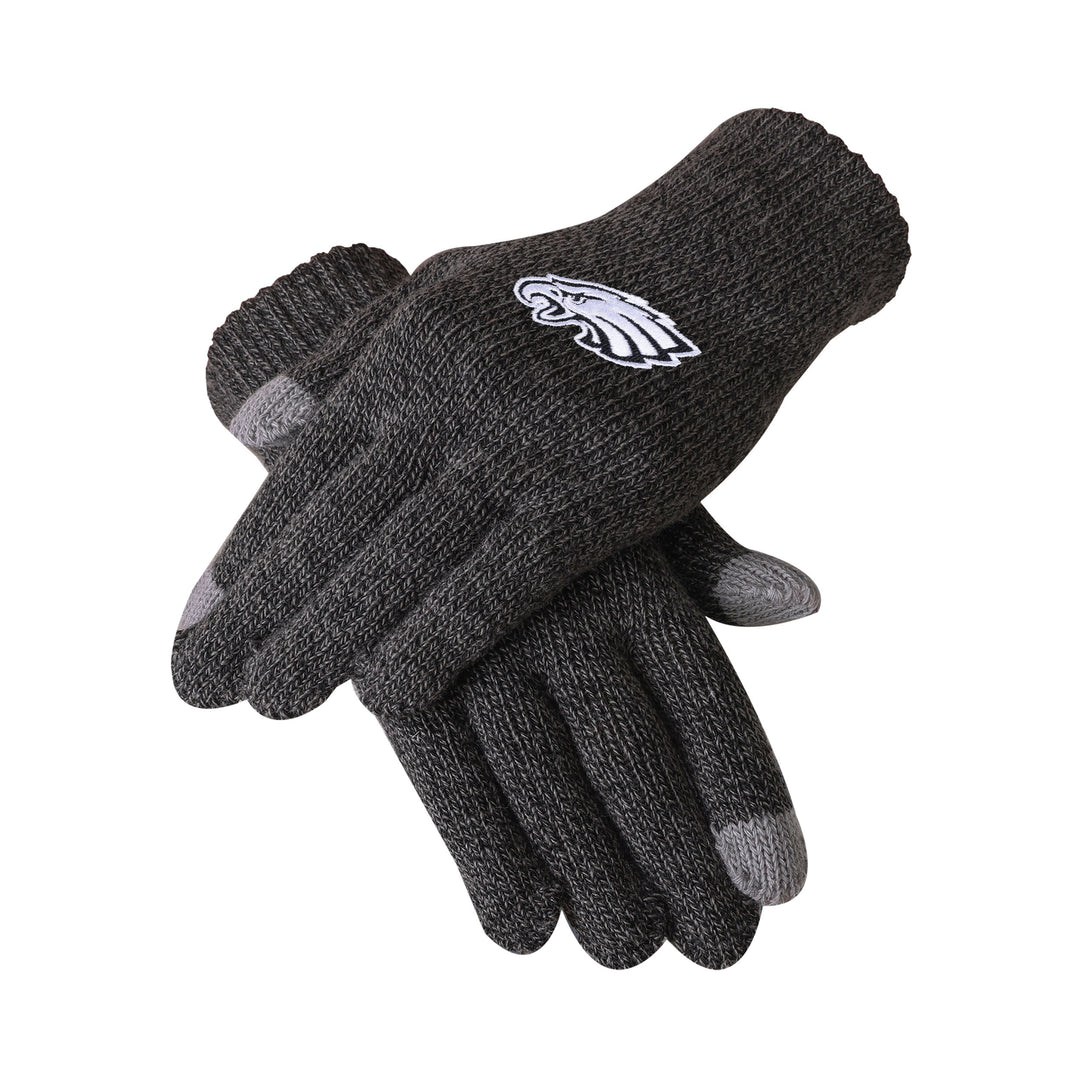 Philadelphia Eagles UK Charcoal Gray Knit Glove - UKASSNI