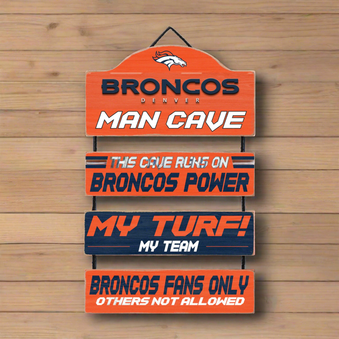 Denver Broncos Man Cave Dangle Sign - UKASSNI