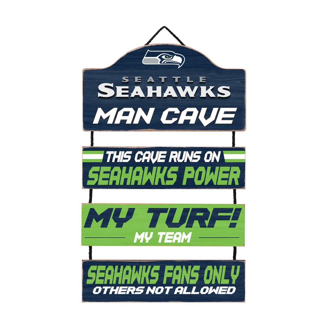 Seattle Seahawks NFL UK Man Cave Dangle Sign - UKASSNI