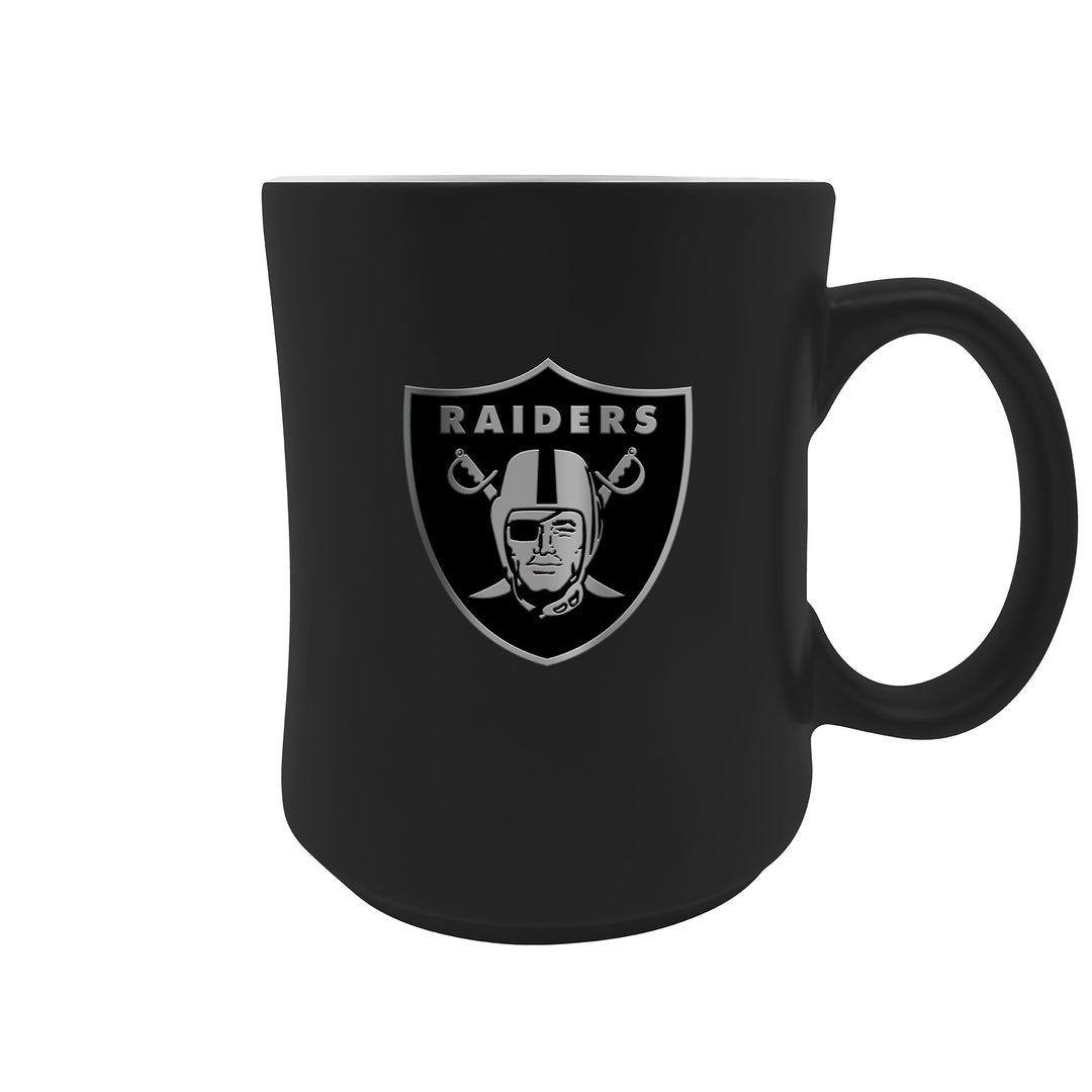 Las Vegas Raiders 19oz. Starter Mug - Metal Emblem Logo - UKASSNI