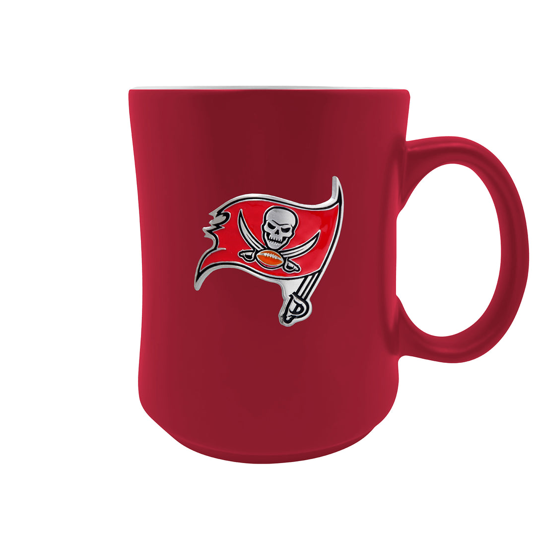 Tampa Bay Buccaneers 19oz. Starter Mug - Metal Emblem Logo - UKASSNI