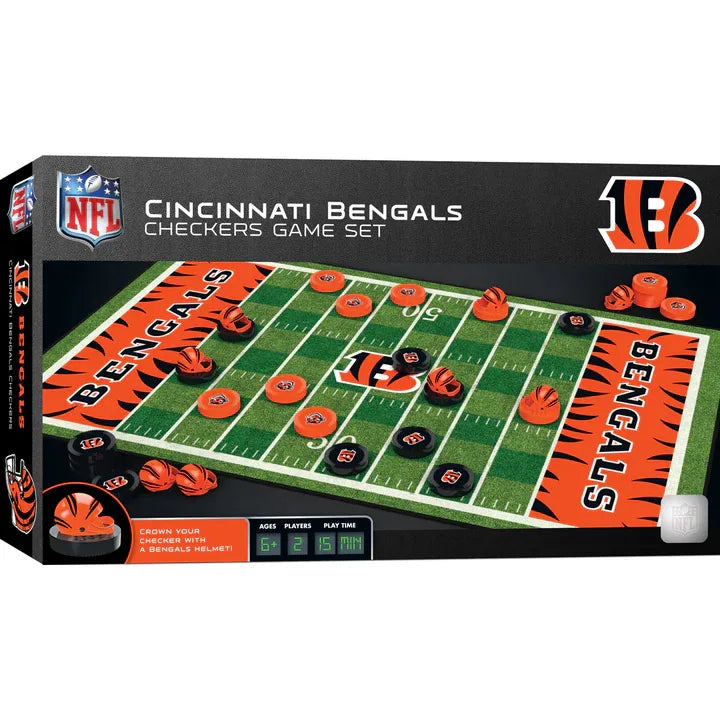 Cincinnati Bengals Checkers Set (USA Stock)