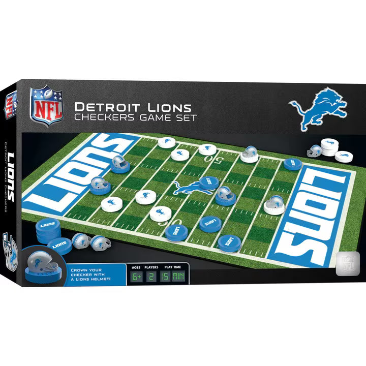 Detroit Lions Checkers Set (USA Stock)