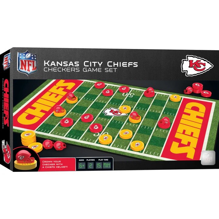 Kansas City Chiefs Checkers Set (USA Stock)