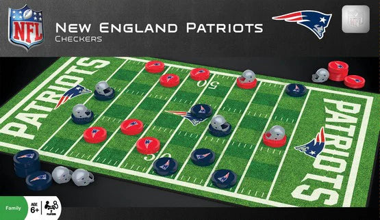 New England Patriots Checkers Set (USA Stock)