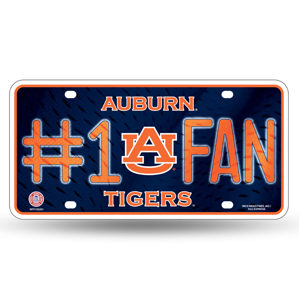 Auburn Tigers # 1 Fan License Plate - UKASSNI