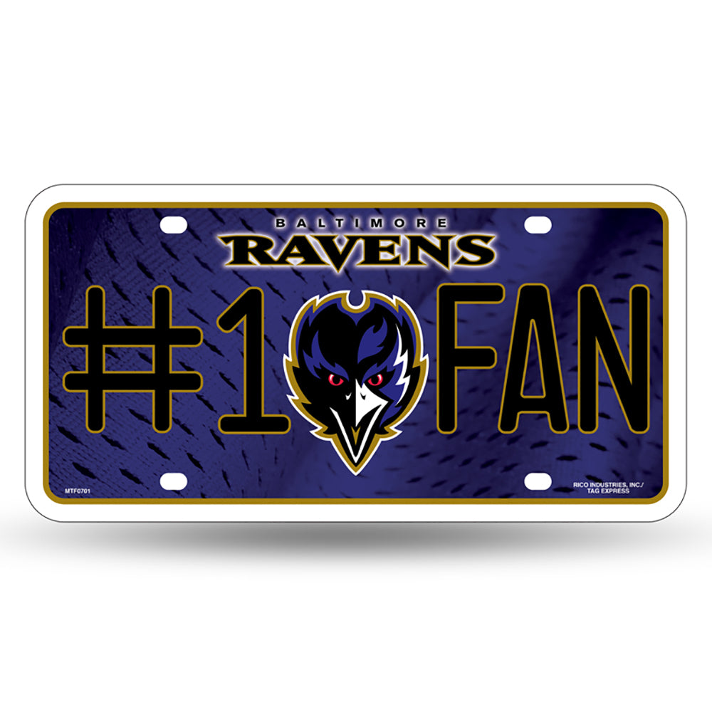 Baltimore Ravens # 1 Fan License Plate - UKASSNI