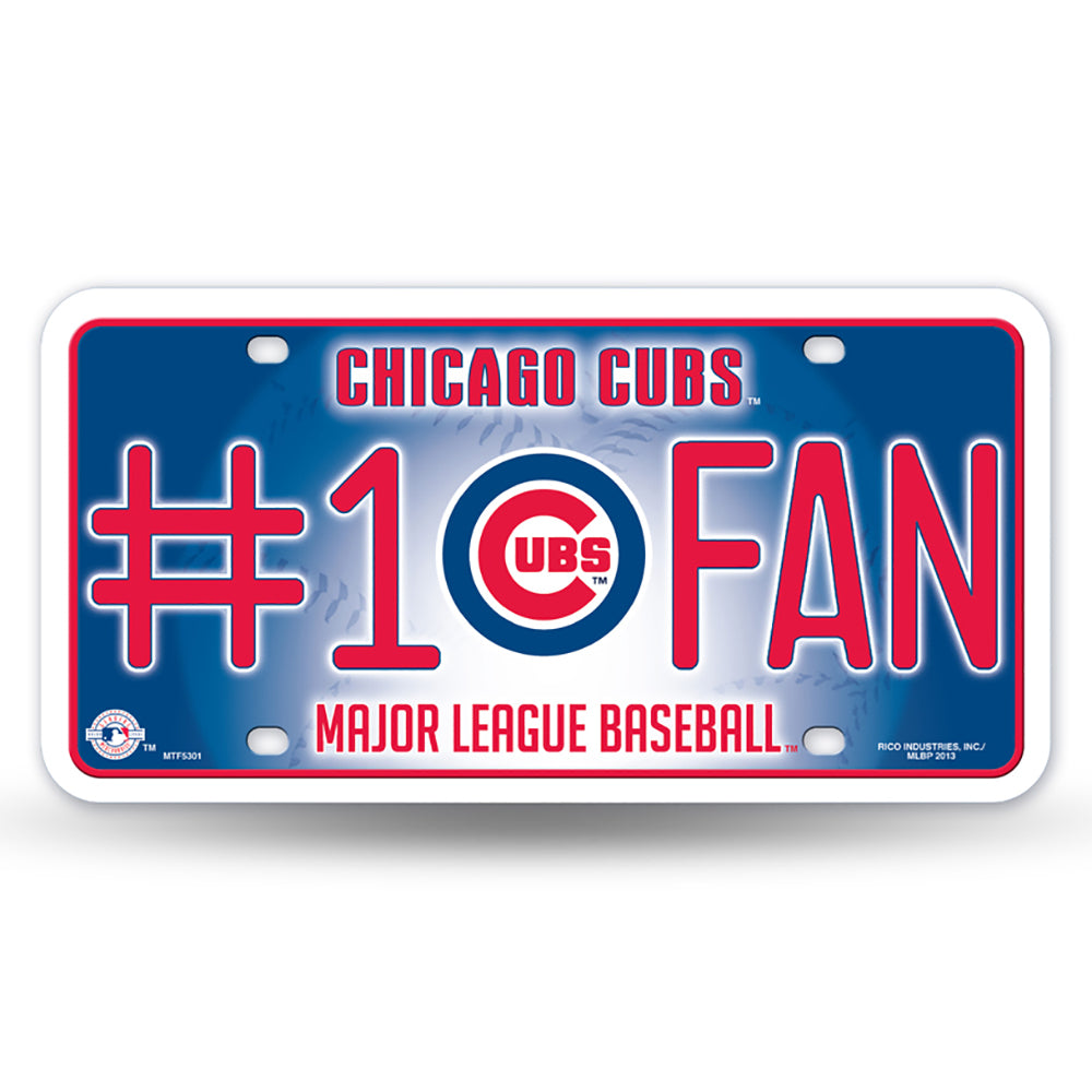 Chicago Cubs # 1 Fan License Plate - UKASSNI