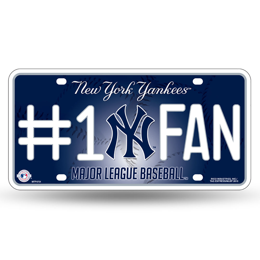 New York Yankees # 1 Fan License Plate - UKASSNI