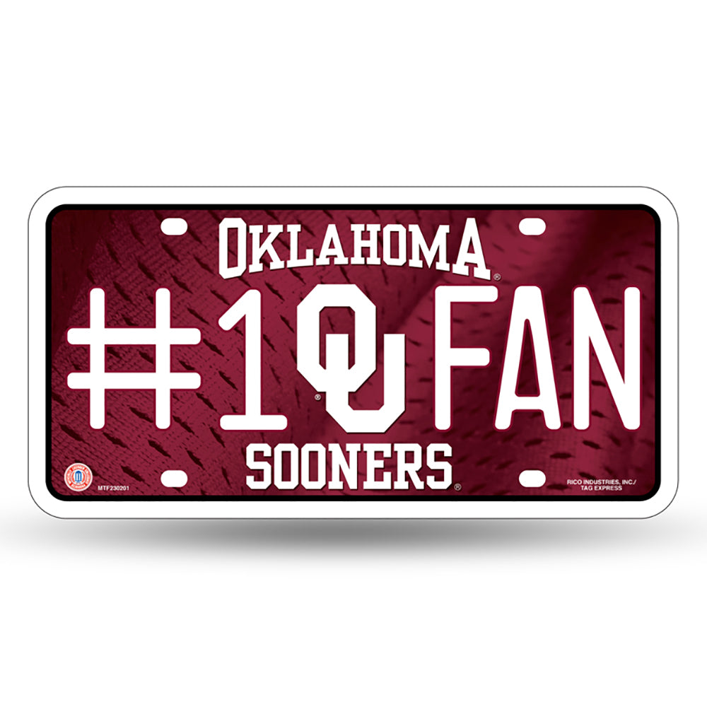 Oklahoma Sooners # 1 Fan License Plate - UKASSNI