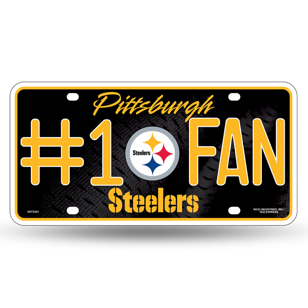 Pittsburgh Steelers # 1 Fan License Plate - UKASSNI
