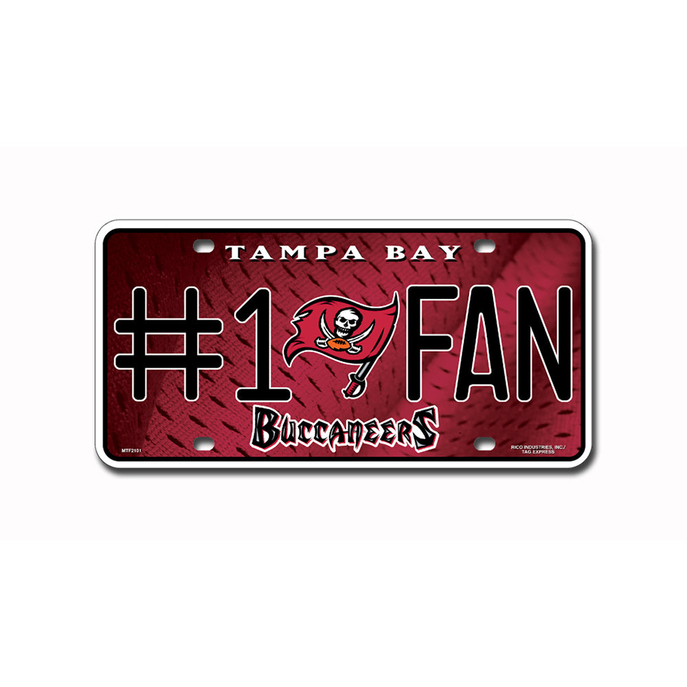 Tampa Bay Buccaneers # 1 Fan License Plate - UKASSNI