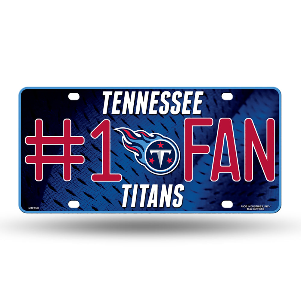 Tennessee Titans # 1 Fan License Plate - UKASSNI