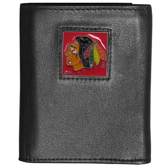 Chicago Blackhawks FineGrain Leather Wallet - UKASSNI
