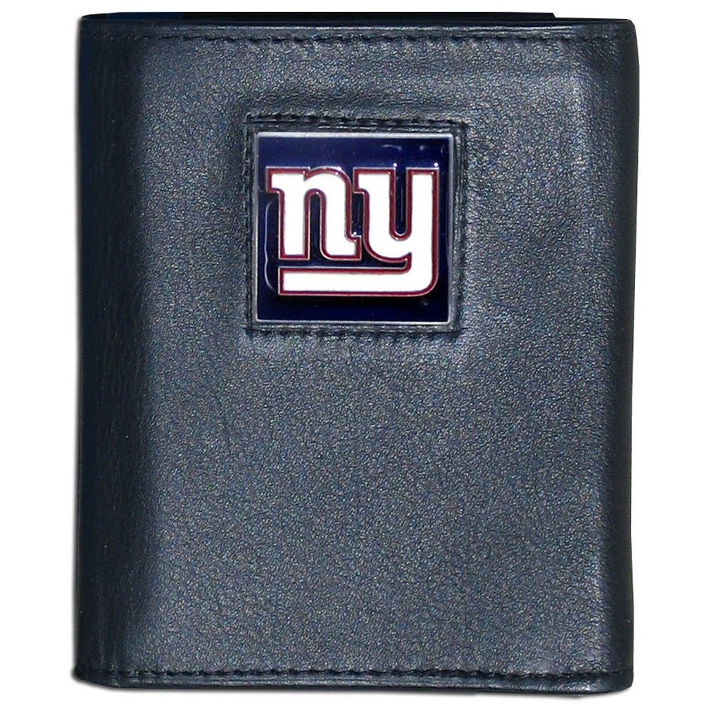 New York Giants FineGrain Leather Wallet - UKASSNI