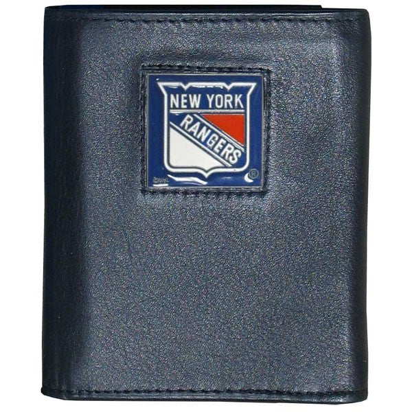 New York Rangers FineGrain Leather Wallet - UKASSNI