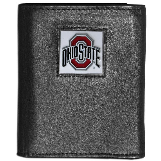 Ohio State Buckeyes FineGrain Leather Wallet - UKASSNI
