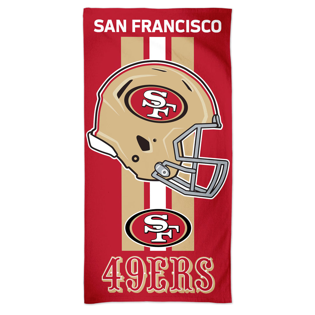 San Francisco 49ers WinCraft Fiber Beach Towel (UK Stock)