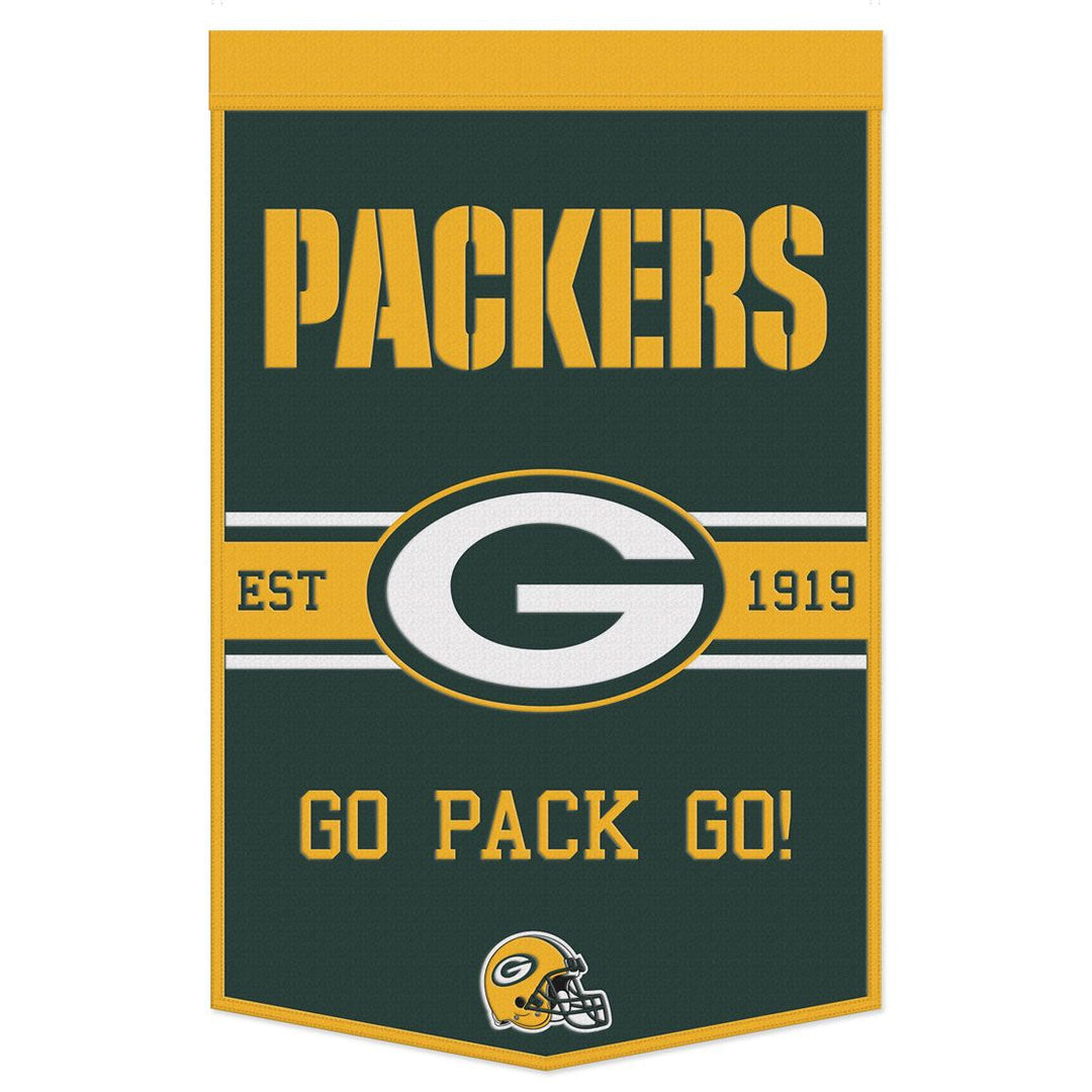 Green Bay Packers 24" x 38" Primary Wool Banner - UKASSNI
