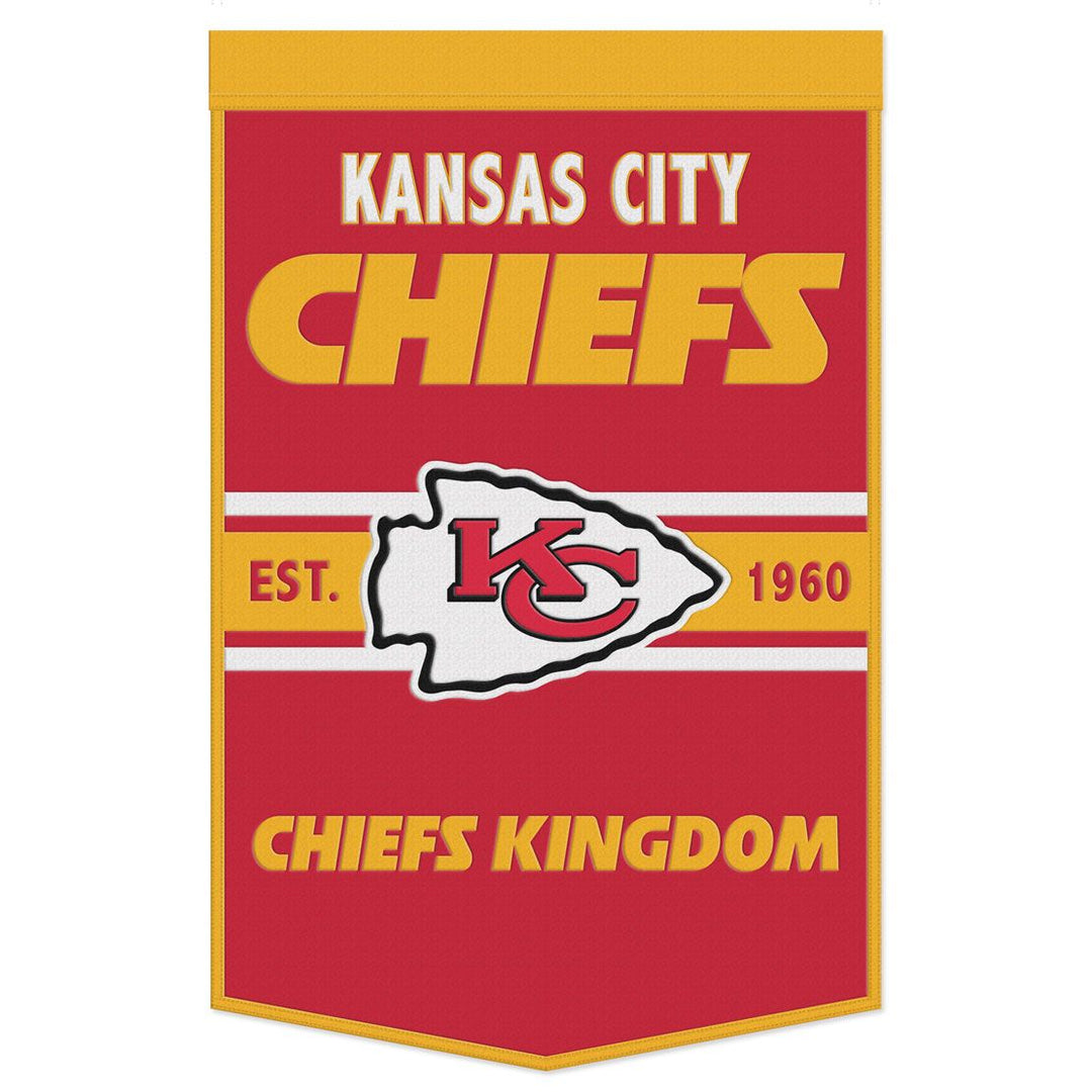 Kansas City Chiefs 24" x 38" Primary Wool Banner - UKASSNI