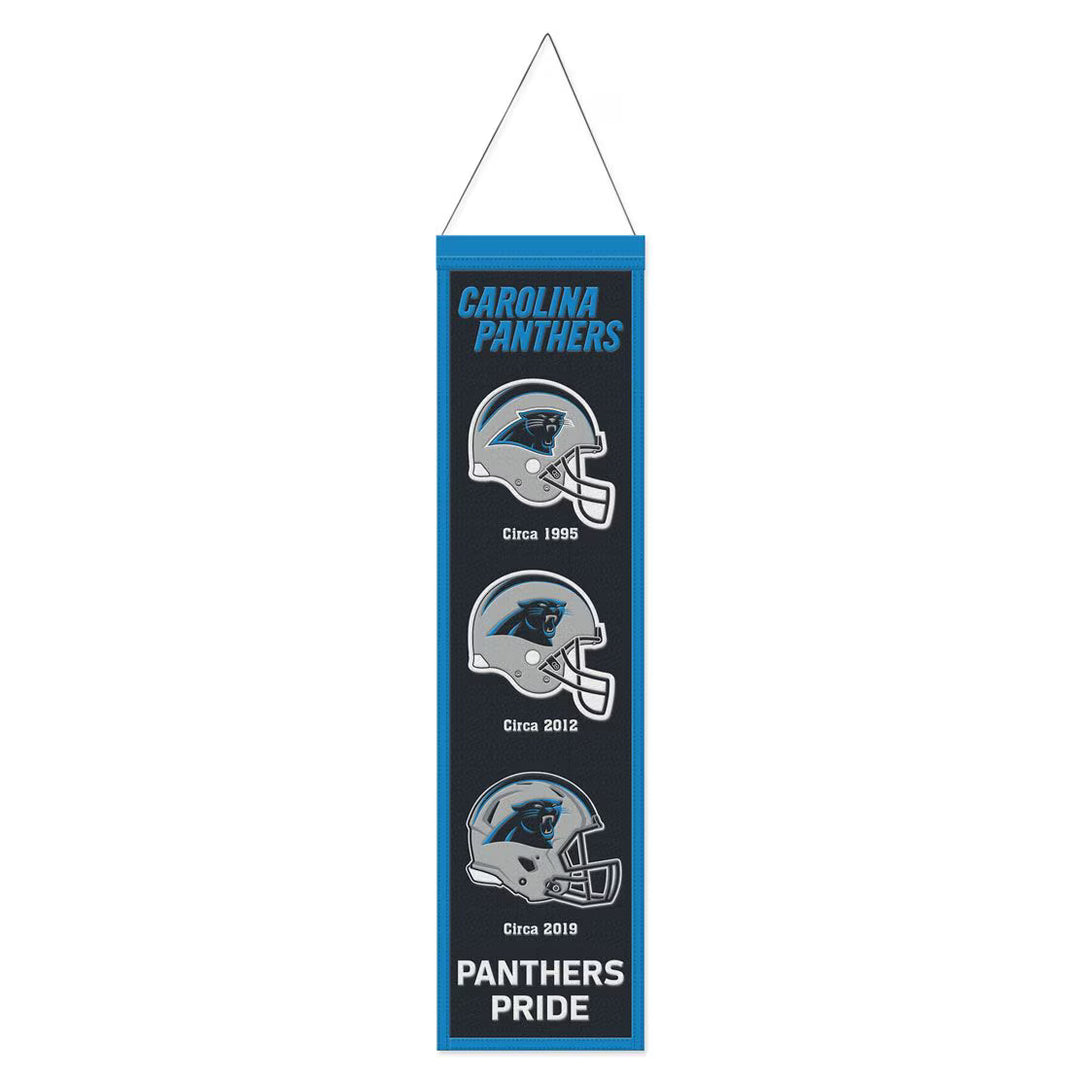 Carolina Panthers Wincraft 8" x 32" Evolution Wool Banner (USA Stock)