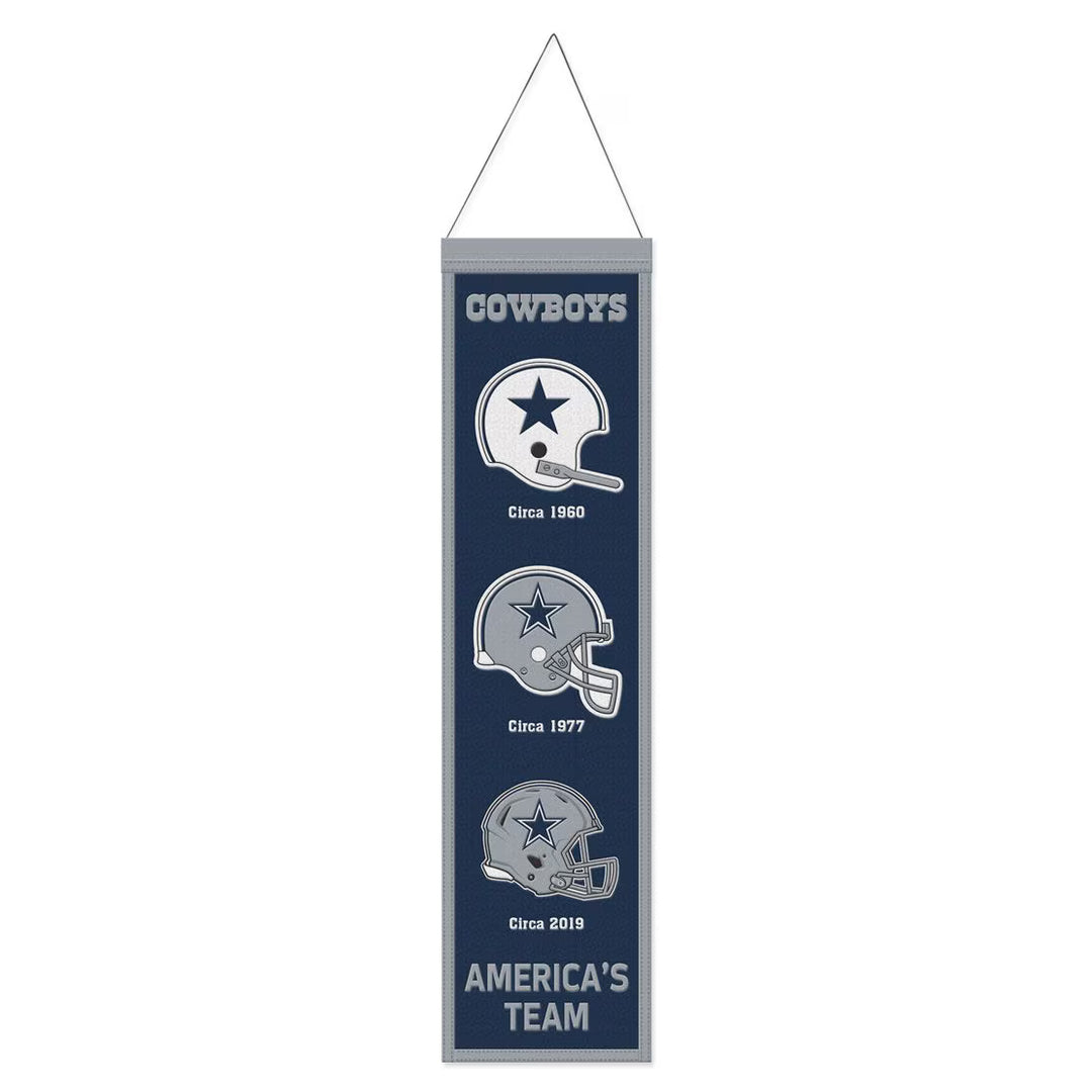 Dallas Cowboys NFL Wincraft 8" x 32" Evolution Wool Banner (USA Stock)