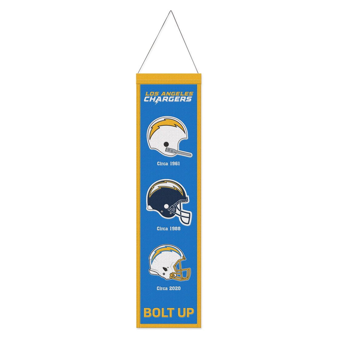 Los Angeles Chargers Wincraft 8" x 32" Evolution Wool Banner (USA Stock)