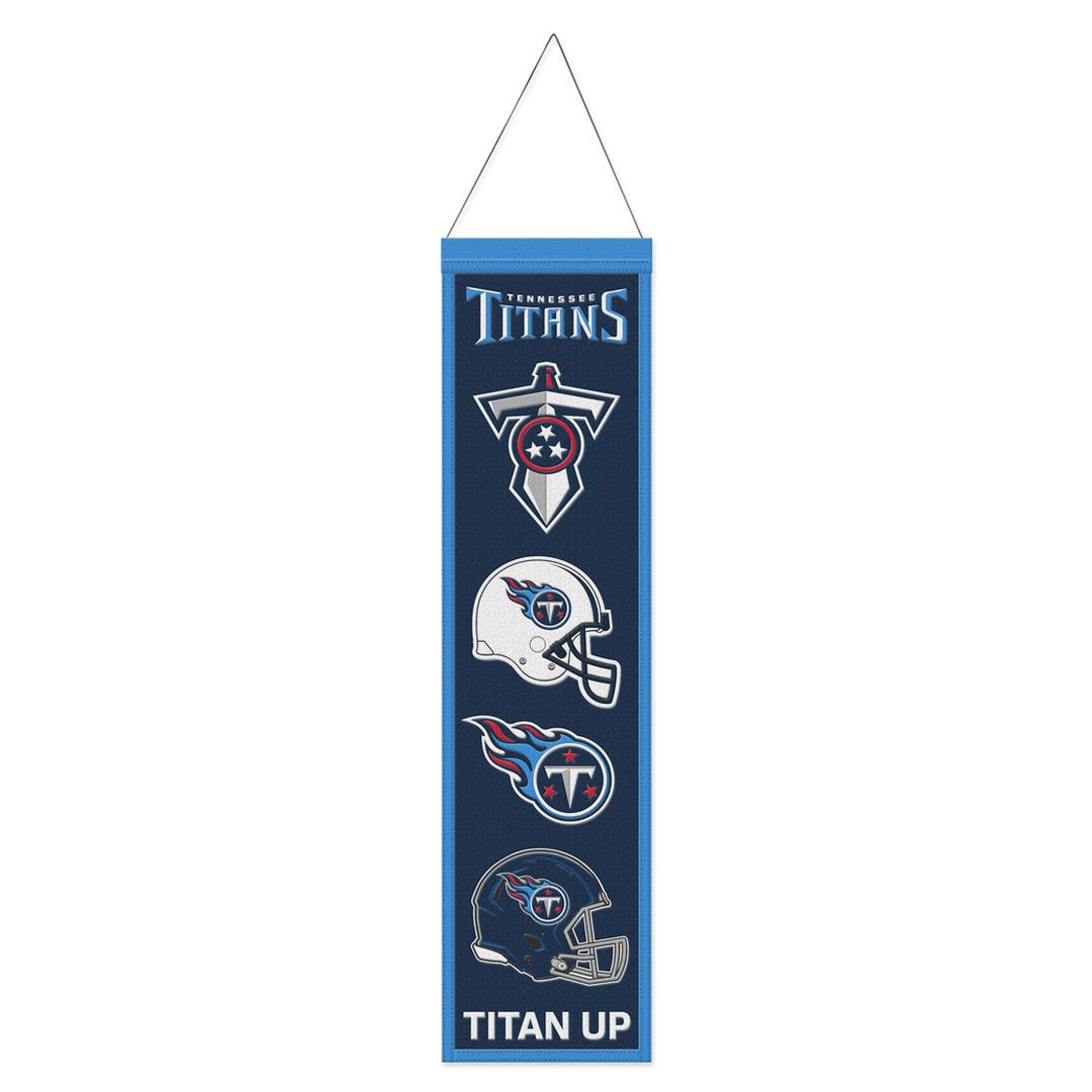 Tennessee Titans NFL Wincraft 8" x 32" Evolution Wool Banner (USA Stock)