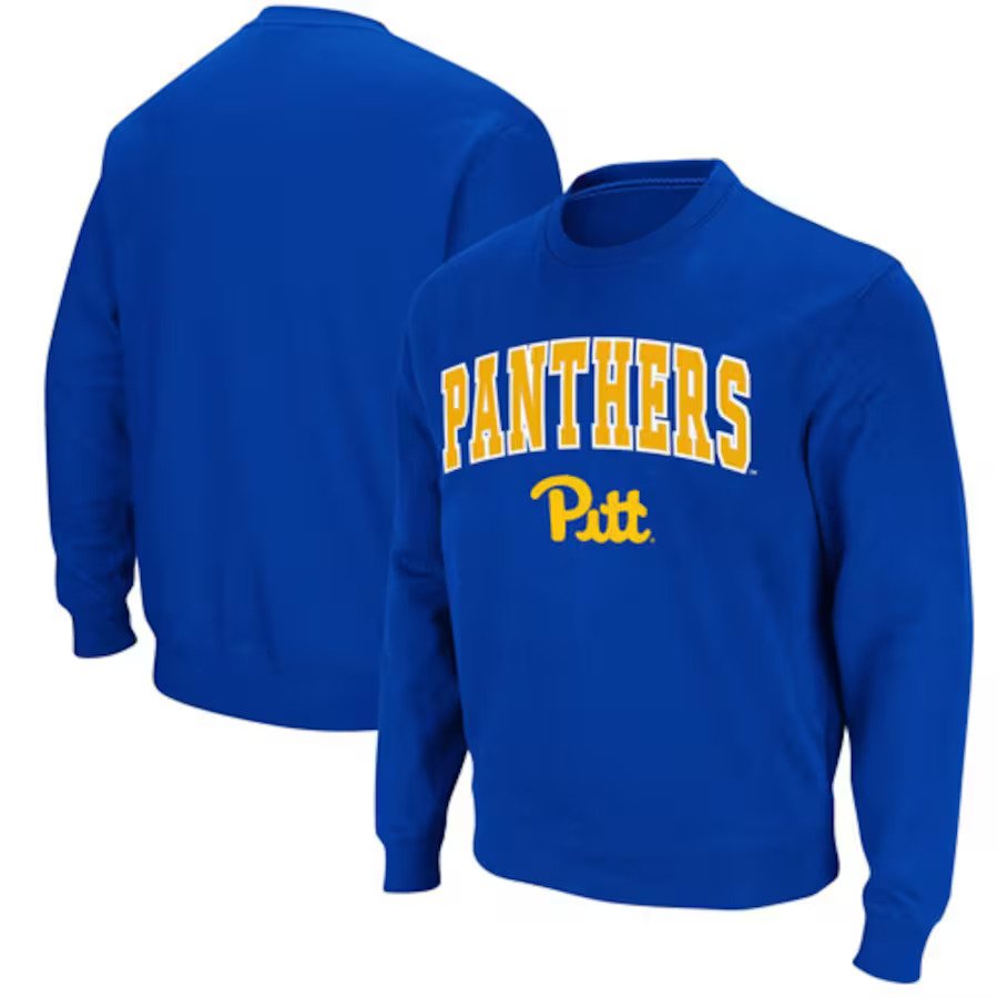 Pitt Panthers Colosseum Arch & Logo Sweatshirt - Royal - UKASSNI