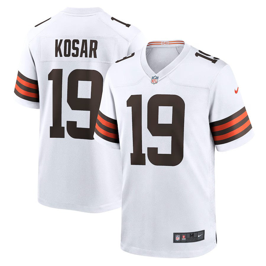 Bernie Kosar NFL Cleveland Browns Nike Retired Player Game Jersey – White (USA Stock) - UKASSNI