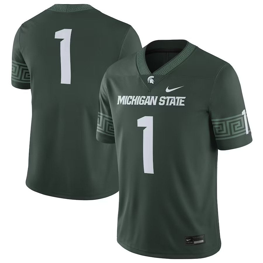 Michigan State Spartans NCAA Nike Football Game Jersey – Green (USA Stock) - UKASSNI