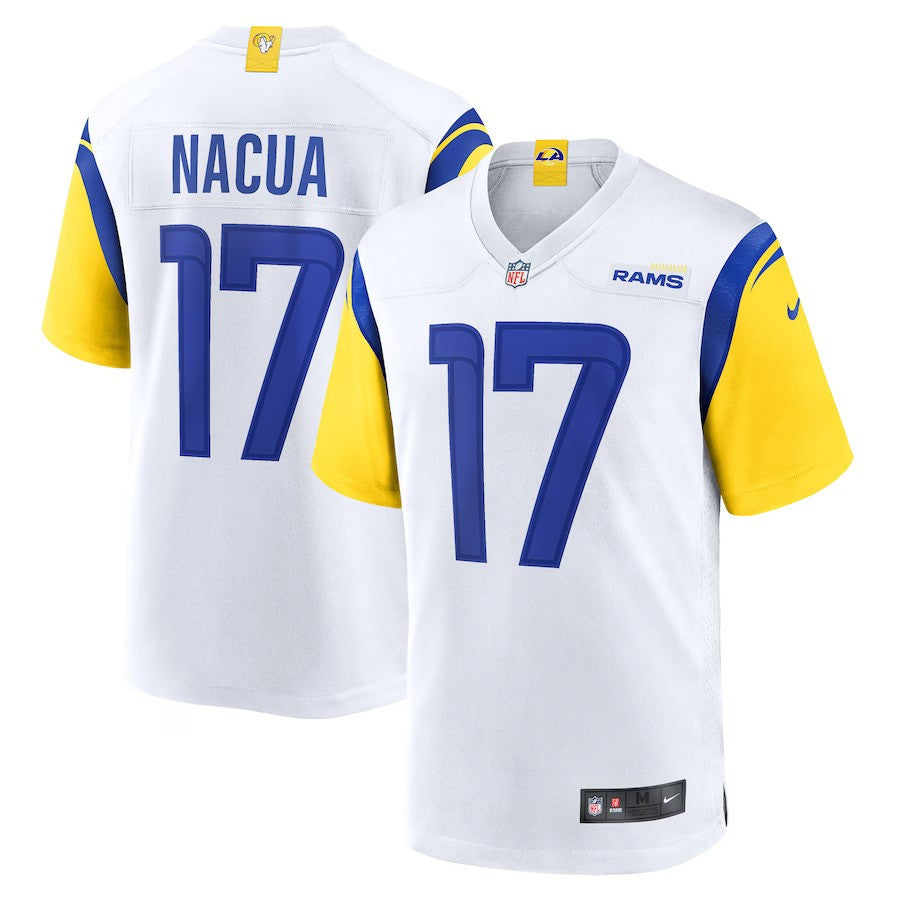 Puka Nacua Los Angeles Rams Nike Game Jersey - White - UKASSNI