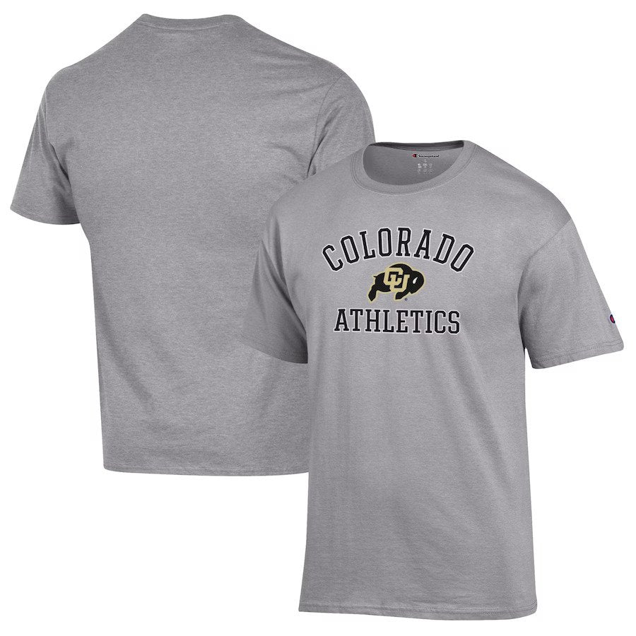Colorado Buffaloes Champion Athletics Logo T-Shirt - Gray - UKASSNI