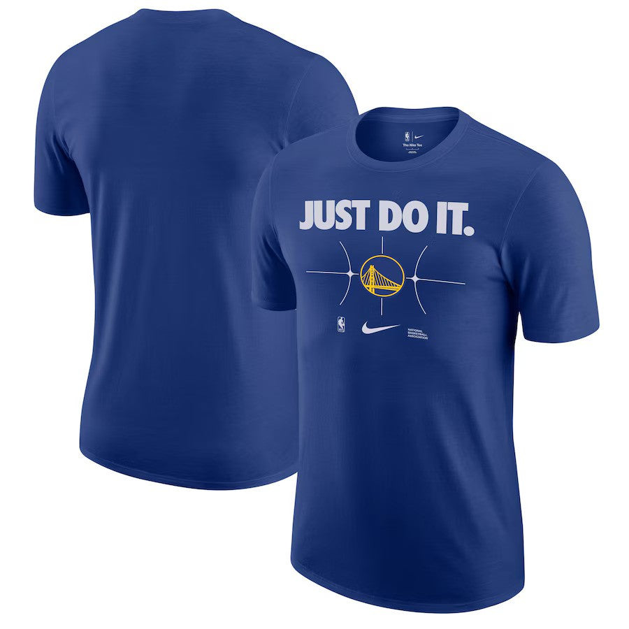 Golden State Warriors NBA Nike Just Do It T-Shirt - Royal - UKASSNI