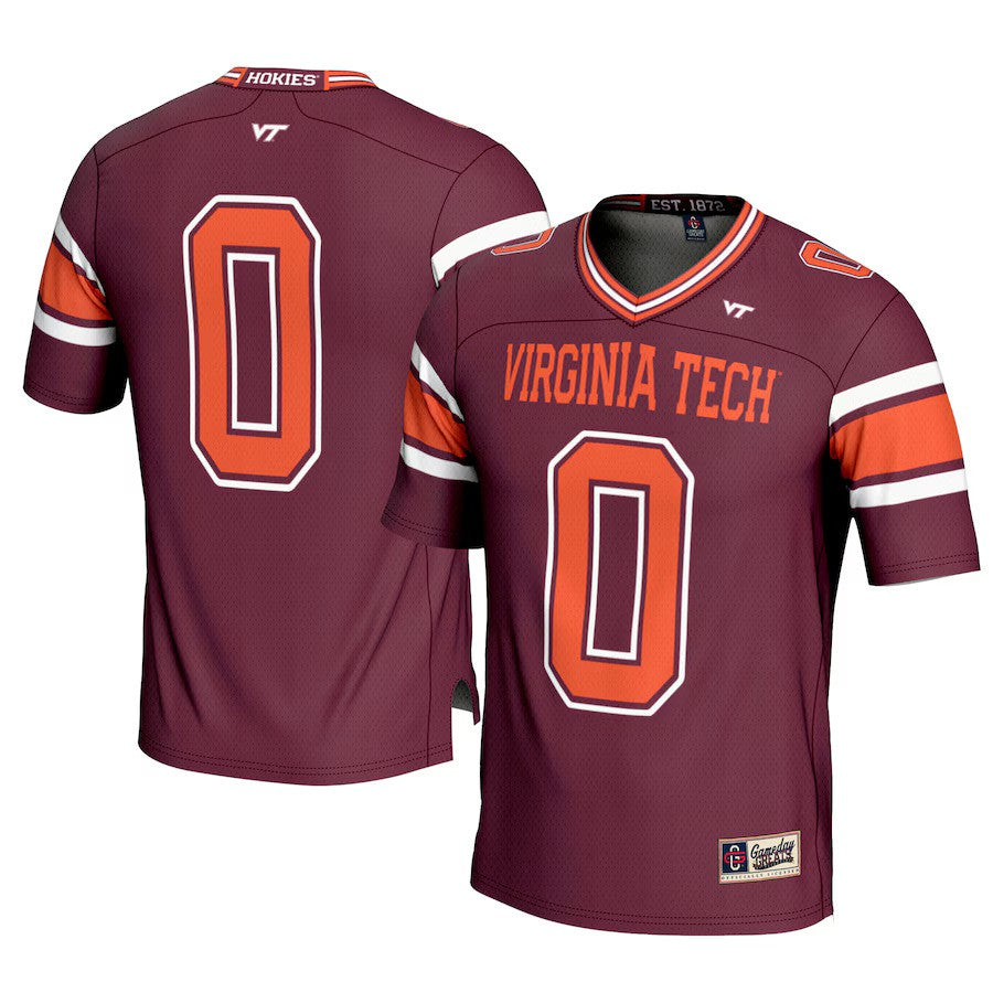 Virginia Tech Hokies NCAA #0 GameDay Greats Football Jersey - Maroon (USA Stock) - UKASSNI